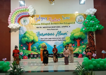 Foto: Penampilan KB-TK ABA 6 Kota Pasuruan