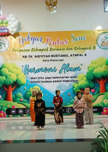 Foto: Penampilan KB-TK ABA 6 Kota Pasuruan