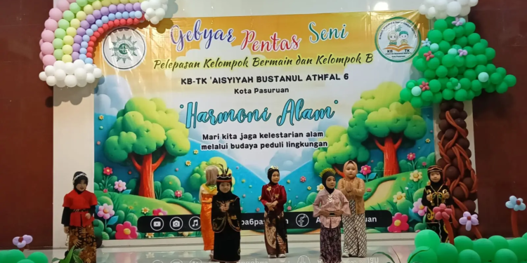 Foto: Penampilan KB-TK ABA 6 Kota Pasuruan