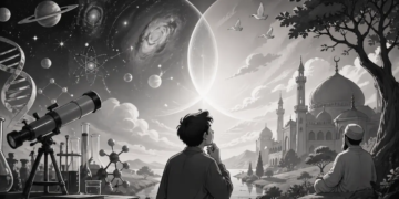 Ilustrasi Sains dan Agama/Made by AI