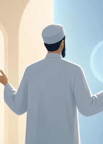 Ilustrasi Dari Mimbar ke Konten Pendek/Generate by AI