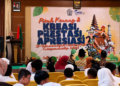 Sambutan Suyatno, S.Pd, Kepala SD MuCES dalam Pisah Kenang & Kreasi, Prestasi, Apresiasi tahun 2026 di Kebon Pring. (Foto: Fiqo/pasmu.id)