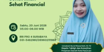 Melalui RRI Surabaya, Nurul Mawaridah mengajak masyarakat menyeimbangkan spiritualitas dan keuangan.