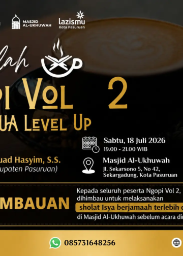 NGOPI Vol. 2 mempererat sinergi AUM, AUA, dan AMM melalui diskusi inspiratif berlandaskan ukhuwah serta kolaborasi. (Ilustrasi: Yogi/pasmu.id)