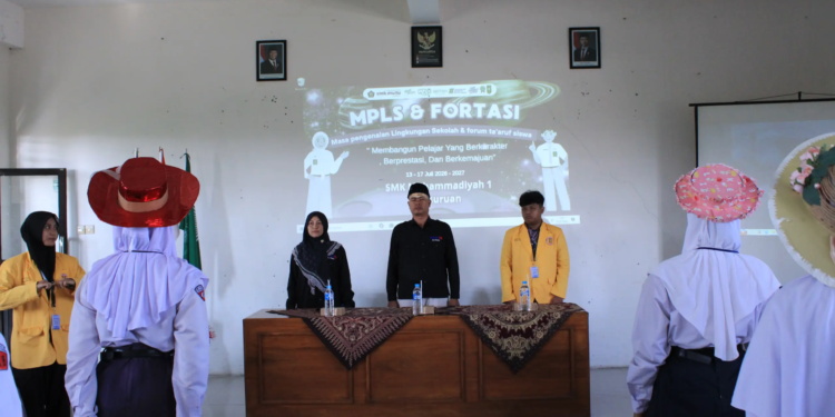 SMK MUTU resmi buka MPLS dan FORTASI untuk tanamkan karakter, semangat belajar, dan persaudaraan bagi siswa baru. (Foto: Marjoko/pasmu.id)
