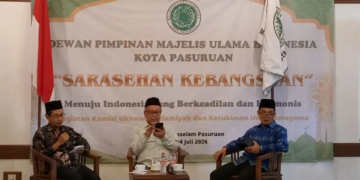 Ketua MUI Pasuruan ajak jaga persatuan, jadikan keberagaman kekuatan, dan rawat harmoni bangsa. (foto: Firnas/pasmu.id)