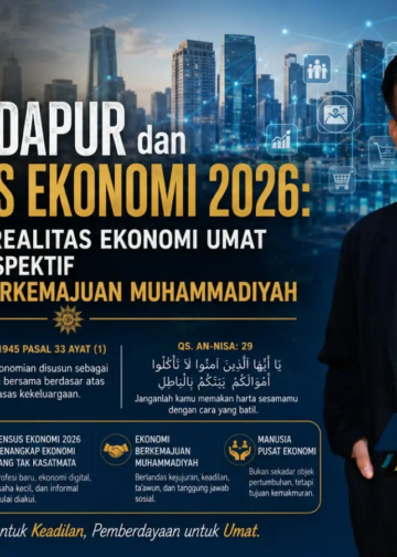 Sensus Ekonomi 2026 penting untuk memetakan ekonomi informal dan mewujudkan keadilan sosial sesuai nilai Muhammadiyah. (Ilustrasi: AI)