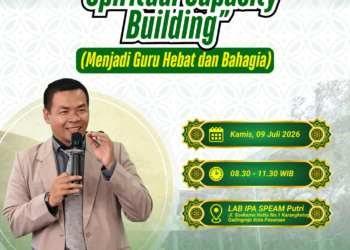 Guru hebat lahir dari niat ikhlas, hati bahagia, dan spiritual kuat yang bersandar pada Allah. (Ilustrasi: AI)