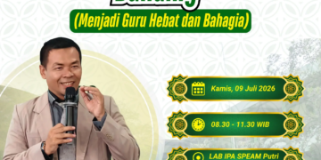Guru hebat lahir dari niat ikhlas, hati bahagia, dan spiritual kuat yang bersandar pada Allah. (Ilustrasi: AI)