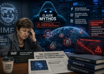 AI yang Membuat IMF Puyeng: Ketika Claude Mythos Dinilai Mampu Mengguncang Sistem Keuangan Dunia Dunia teknologi kembali diguncang. Kali ini bukan karena kemampuan AI menulis artikel, membuat gambar, atau membantu pemrograman, melainkan karena munculnya model kecerdasan buatan yang dinilai memiliki kemampuan luar biasa dalam bidang keamanan siber. Model tersebut adalah Claude Mythos, yang dikembangkan oleh Anthropic. Kemampuannya bahkan membuat International Monetary Fund (IMF) mengeluarkan peringatan serius mengenai potensi ancaman terhadap stabilitas sistem keuangan global. Menurut Anthropic, Mythos dirancang untuk membantu menemukan kelemahan perangkat lunak sebelum dimanfaatkan oleh peretas. Dalam pengujian internal, model ini mampu menemukan ribuan celah keamanan pada berbagai sistem operasi dan peramban web utama di dunia. Namun, kemampuan tersebut juga berarti bahwa jika jatuh ke tangan yang salah, AI ini berpotensi digunakan untuk melakukan serangan siber berskala besar. AI yang Terlalu Pintar untuk Dilepas ke Publik Berbeda dengan chatbot AI pada umumnya, Claude Mythos tidak langsung dirilis secara luas. Anthropic justru membatasi akses hanya kepada sejumlah organisasi terpercaya melalui program Project Glasswing. Langkah tersebut diambil karena perusahaan menyadari kemampuan model ini dapat digunakan bukan hanya untuk memperbaiki sistem keamanan, tetapi juga mengeksploitasi kerentanannya. Di antara mitra awal yang mendapat akses terbatas adalah perusahaan teknologi dan lembaga besar seperti Amazon, Apple, Cisco, Nvidia, dan JPMorgan Chase. IMF: "Waktu Bukan Lagi Teman Kita" Kekhawatiran terbesar datang dari Direktur Pelaksana IMF, Kristalina Georgieva. Dalam wawancara dengan CBS News, Georgieva mengatakan bahwa dunia belum memiliki kemampuan yang memadai untuk melindungi sistem moneter internasional dari ancaman siber yang diperkuat AI. Ia bahkan mengingatkan bahwa "time is not our friend" atau "waktu bukan lagi teman kita", menandakan bahwa perkembangan AI berlangsung jauh lebih cepat dibanding kesiapan sistem pertahanan global. Ancaman terhadap Perbankan Global IMF menilai serangan siber berbasis AI tidak hanya berpotensi mencuri data atau melumpuhkan server. Dalam skenario terburuk, serangan terhadap bank-bank besar dapat menyebabkan: 1. gangguan sistem pembayaran internasional, 2. kepanikan nasabah, 3. tekanan likuiditas, 4. gangguan transaksi lintas negara, 5. bahkan mengancam stabilitas lembaga keuangan yang dianggap "terlalu besar untuk gagal" (too big to fail). Inilah sebabnya isu keamanan AI kini tidak lagi dipandang sekadar masalah teknologi, melainkan telah menjadi isu stabilitas ekonomi global. Sampai Bank Sentral Turun Tangan Besarnya ancaman tersebut membuat pejabat tinggi Amerika Serikat menggelar pertemuan tertutup bersama para pemimpin bank-bank besar untuk membahas risiko Claude Mythos. Laporan CBS News menyebut Ketua Federal Reserve dan pejabat Departemen Keuangan AS bertemu dengan sejumlah CEO bank guna membahas kesiapan menghadapi ancaman AI generasi baru. Ironisnya, Model Ini Sempat Diretas Di tengah upaya pembatasan akses, Anthropic kemudian mengonfirmasi adanya dugaan akses tidak sah terhadap lingkungan vendor pihak ketiga yang berkaitan dengan Mythos. Perusahaan menyatakan investigasi dilakukan dan belum menemukan bukti bahwa sistem inti Anthropic ikut disusupi. Peristiwa tersebut justru memperkuat kekhawatiran bahwa model AI dengan kemampuan luar biasa pun tetap memiliki risiko kebocoran. Pelajaran bagi Dunia Kasus Claude Mythos menunjukkan bahwa perkembangan AI telah memasuki fase baru. Jika sebelumnya dunia khawatir AI menggantikan pekerjaan manusia, kini kekhawatiran bergeser ke kemungkinan AI digunakan sebagai senjata siber yang mampu mempercepat serangan terhadap infrastruktur vital. Bagi regulator seperti IMF, tantangannya bukan lagi sekadar mengikuti perkembangan teknologi, tetapi memastikan inovasi AI tidak berubah menjadi ancaman bagi sistem keuangan dunia. Claude Mythos pada akhirnya menjadi pengingat bahwa di era kecerdasan buatan, perlombaan bukan hanya soal menciptakan AI yang semakin pintar, melainkan juga membangun sistem keamanan yang mampu mengimbanginya. (Ilustrasi: AI)