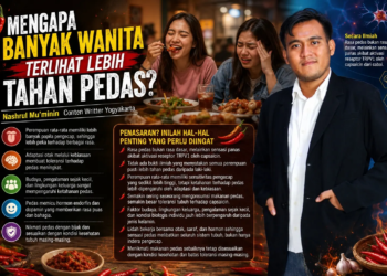 Perempuan lebih tahan pedas karena kebiasaan, bukan jenis kelamin. Lidah dan otak beradaptasi terhadap capsaicin. (Ilustrasi: AI)