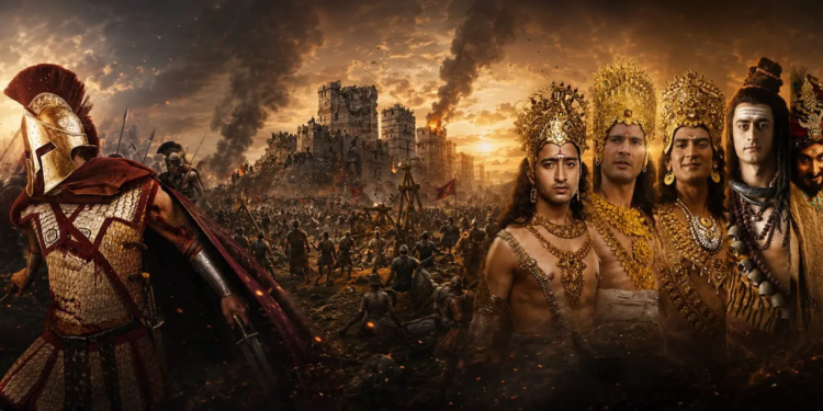 Kisah Mahabharata dan Yunani agung, namun sejarah Islam punya pahlawan nyata seperti Thariq, Shalahuddin, dan Al-Fatih. (Ilustrasi: AI)