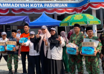 Lazismu Kota Pasuruan dan KOKAM bagikan 1000 paket konsumsi gratis di Haul KH Abdul Hamid ke-45