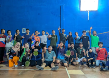 LAZISMU dan Yatim Mandiri Pasuruan gelar Amil Match bulutangkis untuk perkuat sinergi antarlembaga zakat. (Foto: Muslim/pasmu.id)