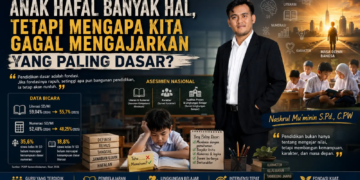 Pendidikan dasar jangan hanya mencetak penghafal, tapi pembangun fondasi pemahaman dan karakter anak bangsa. (Ilustrasi: Ai)