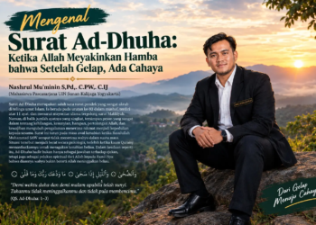 Ad-Dhuha ajarkan gelap bukan akhir; sunyi bukan ditinggal; nikmat diubah jadi kepedulian sosial.